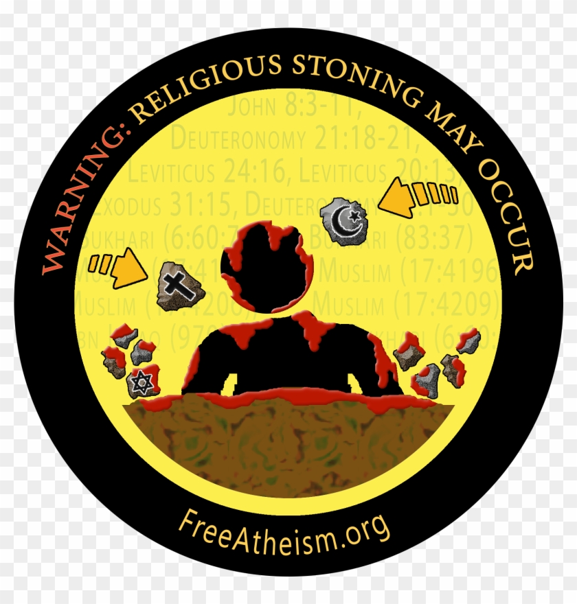 Stoning Png - Atheist Patches Clipart