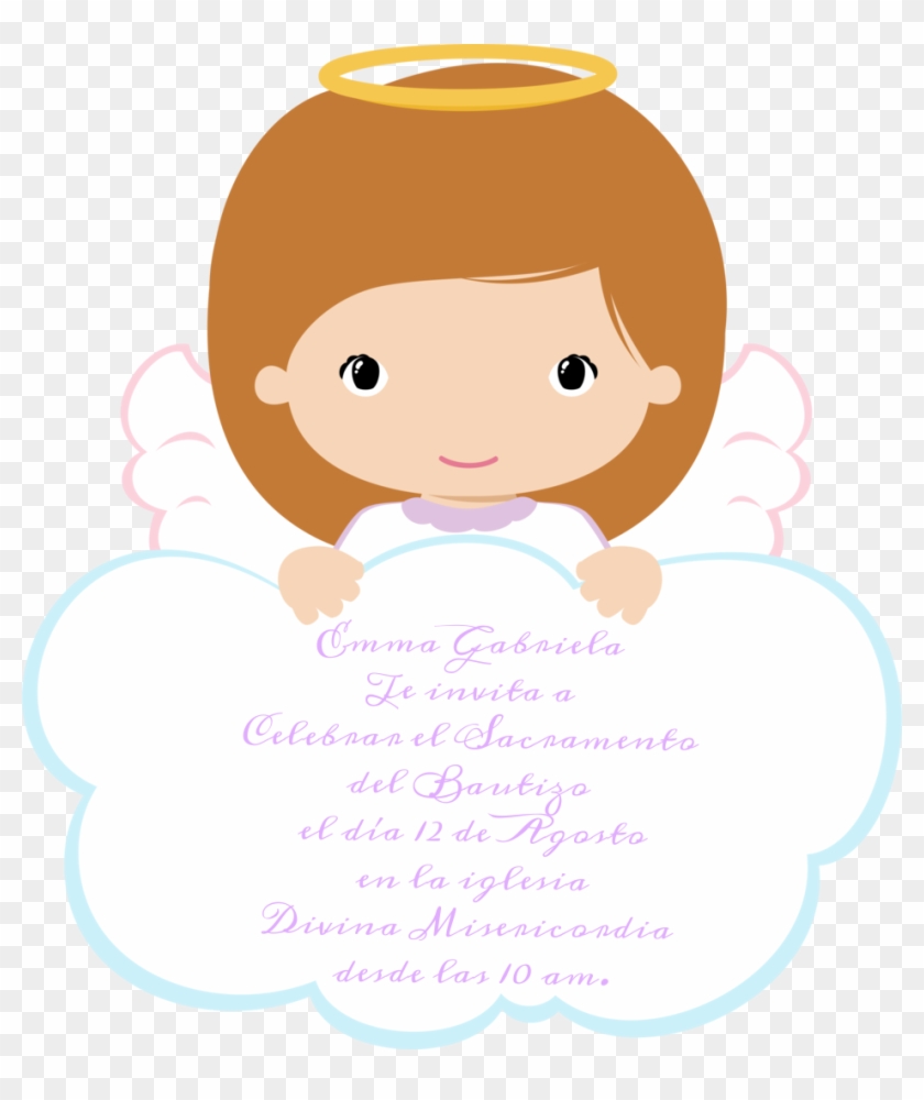 Angelitos Niñas Para Imprimir - Angeles Para Bautizo Niña Clipart