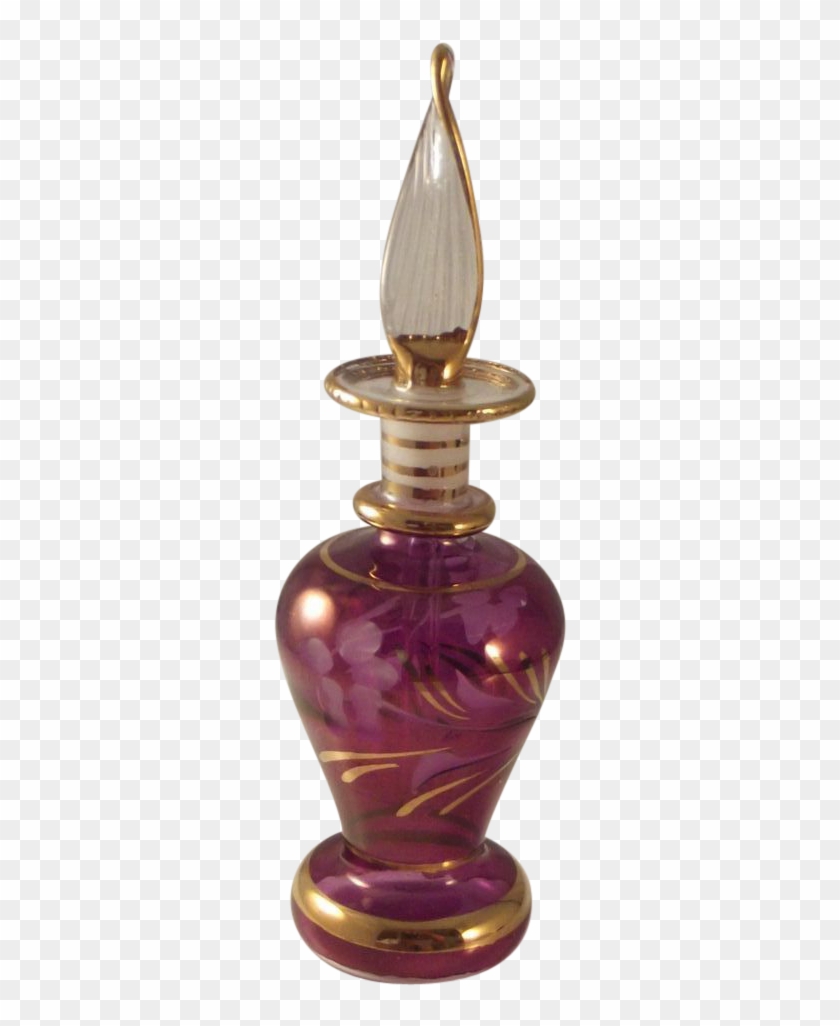Vintage Hand Blown Egyptian Perfume Bottle~$25 - Brass Clipart #5980782