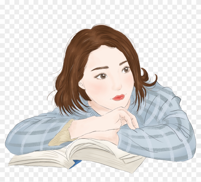 Chicas Frescas Literarias Dibujos Animados Pintados - Girl Clipart #5981663