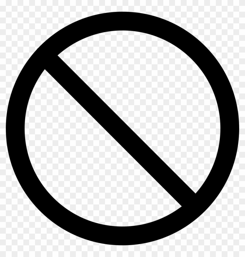 Not Allowed Symbol Comments - Do Not Icon Clipart #5982024