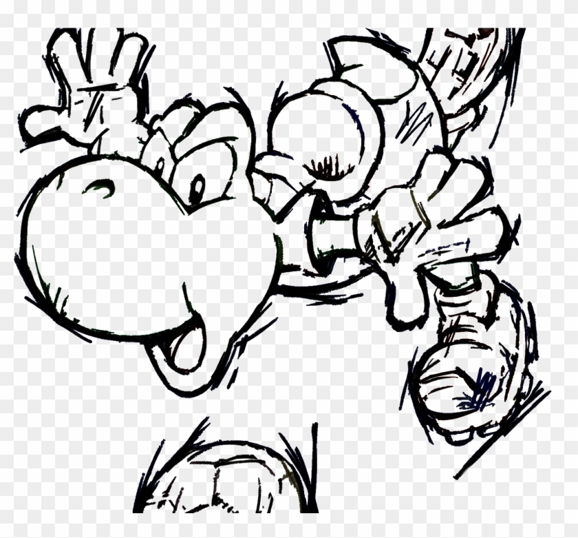 13 Best Simple Yoshi Coloring Pages Ideas Gft Coloring - Dibujos De Mario Futbol Clipart #5982110