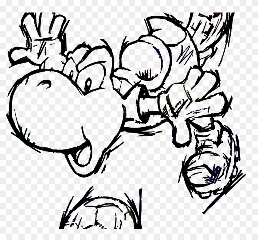 13 Best Simple Yoshi Coloring Pages Ideas Gft Coloring - Dibujos De Mario Futbol Clipart