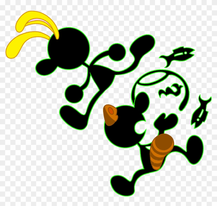 Game & Watch Pac-man Ssbu Super Smash Bros Ultimate Clipart