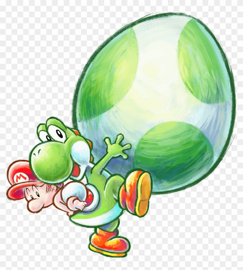 Yoshi's New Island Artwork Including Lots Of Crazy - Yoshi's Island 2 3ds Clipart #5982430