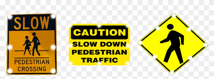 Pedestrian Signs - School Crossing Sign Clipart #5982654
