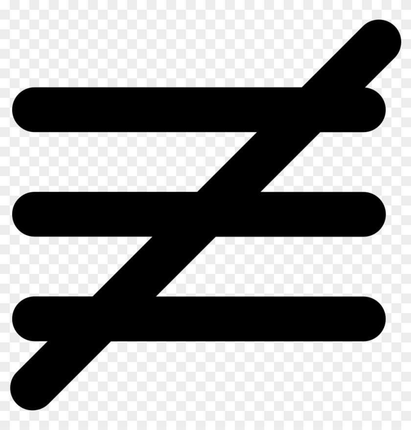 Is Not Identical With Mathematical Sign Comments - Signo De No Es Identico Clipart #5982876