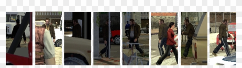 Cvc 06 Partially Occluded Virtual World Pedestrian - Walking Clipart