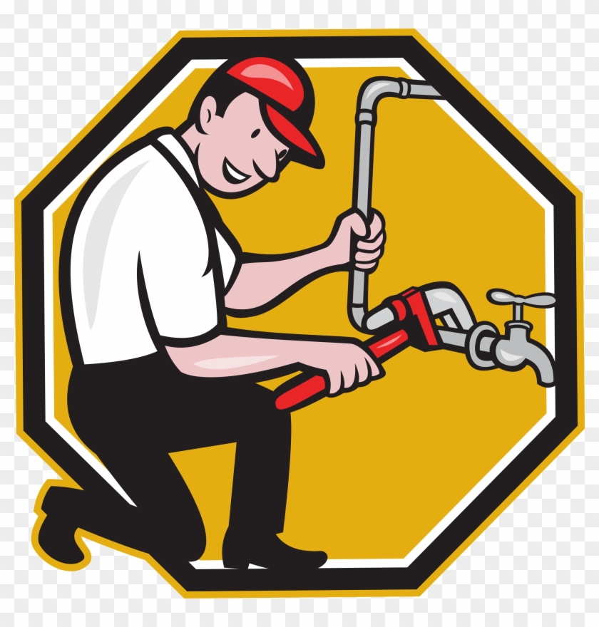 Request A Service Call - Cartoon Plumbing Clipart