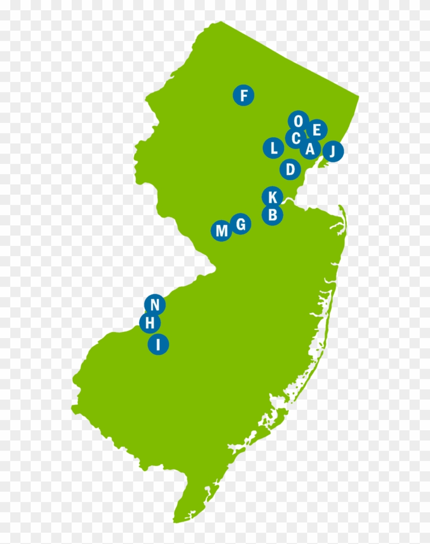 In Newark, =space Provides Incubator And Co Working - New Jersey Basic Map Clipart