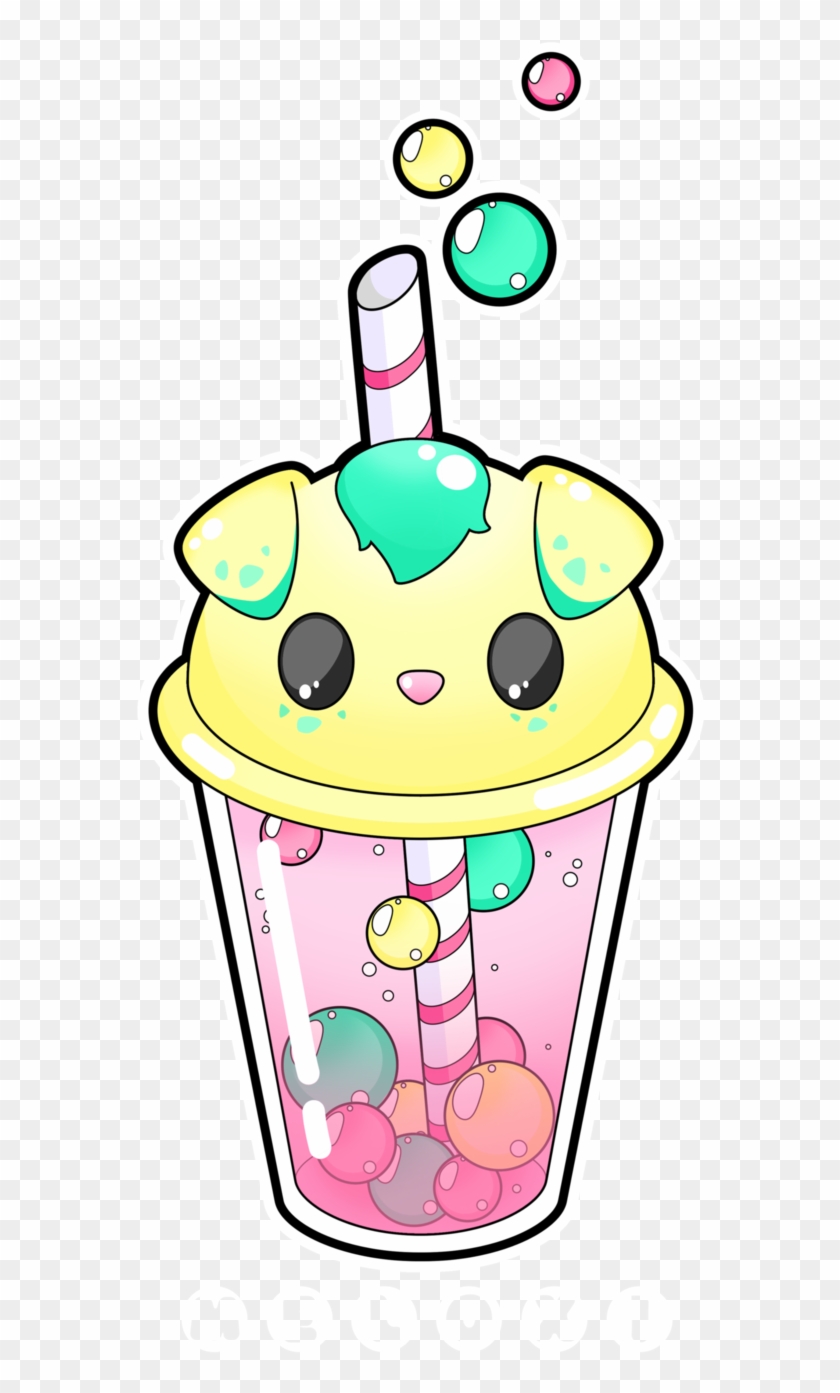 This Will Certainly Became A Tshirt Design, I Just - Cute Bear Bubble Tea Clipart