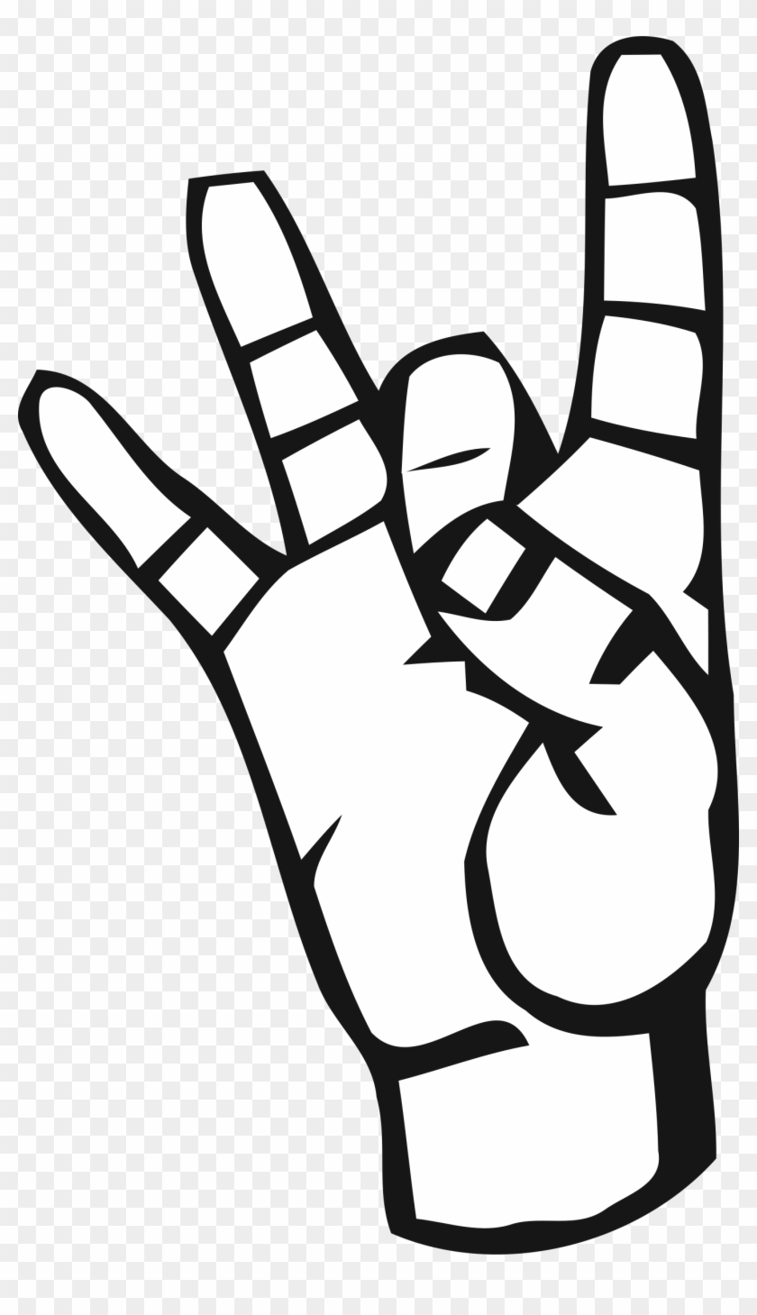 This Free Icons Png Design Of Deaf Alphabet 8 - Sign Language 5 Clip Art Transparent Png