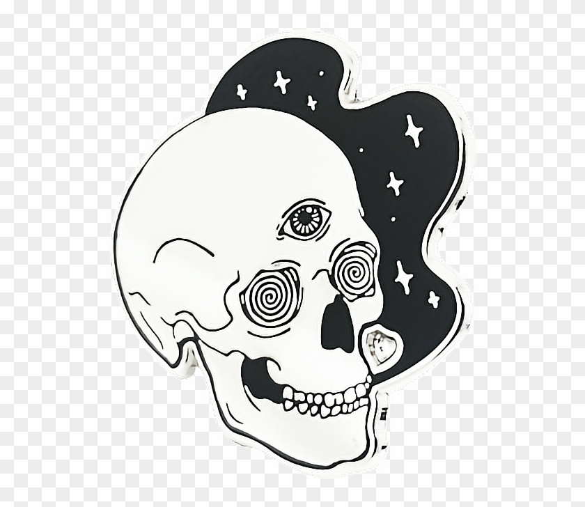 #freetoedit #caveira #iluminati - Skull With 3rd Eye Clipart #5984557
