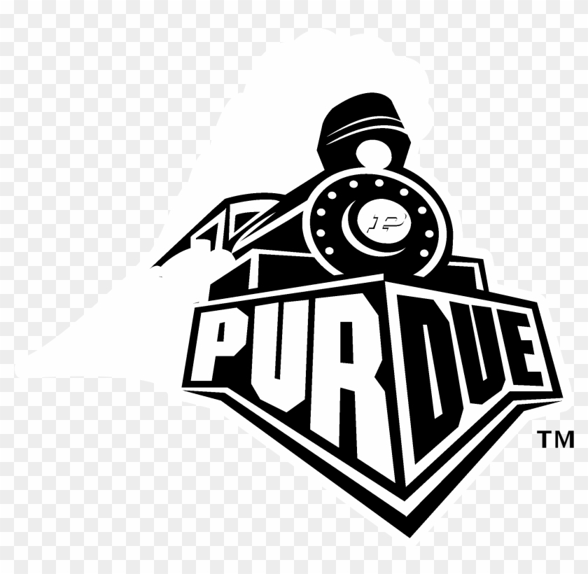 Purdue University Boilermakers Logo Black And White - Purdue Boilermakers Logo Clipart #5984690