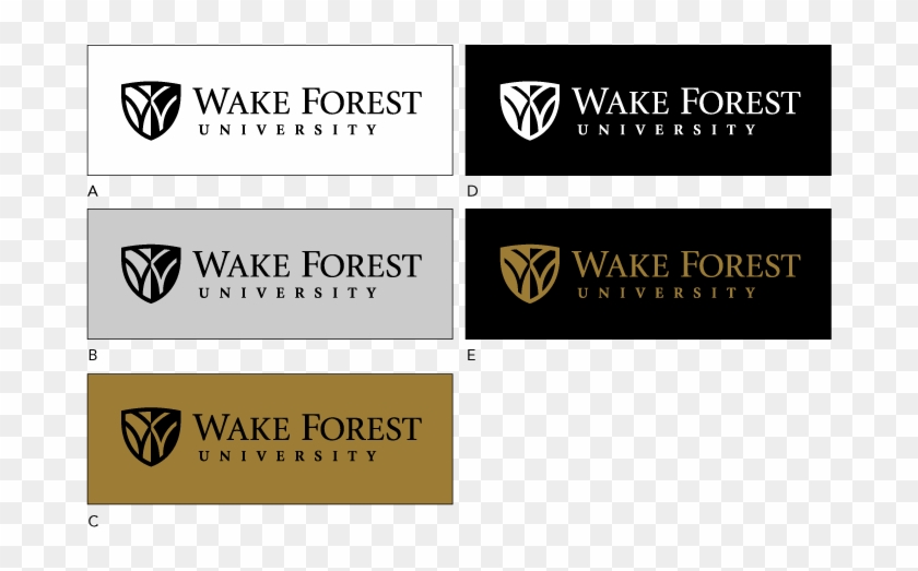 Logo Guidelines One Color - Wake Forest University Clipart #5985287