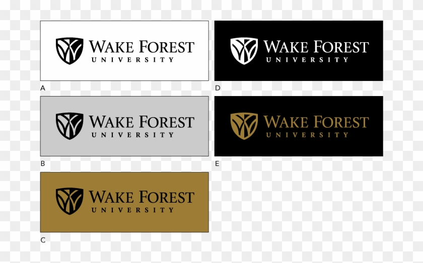 Logo Guidelines One Color - Wake Forest University Clipart