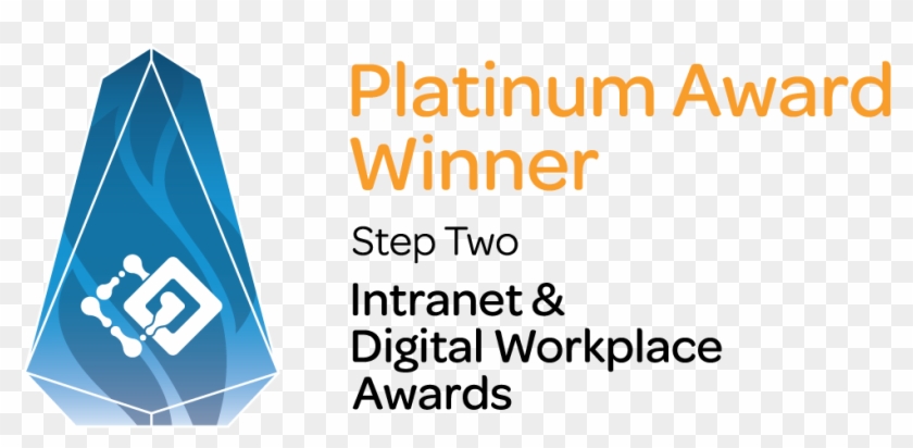 Official Logo Of The Step Two Intranet & Digital Workplace - Triangle Clipart #5985371