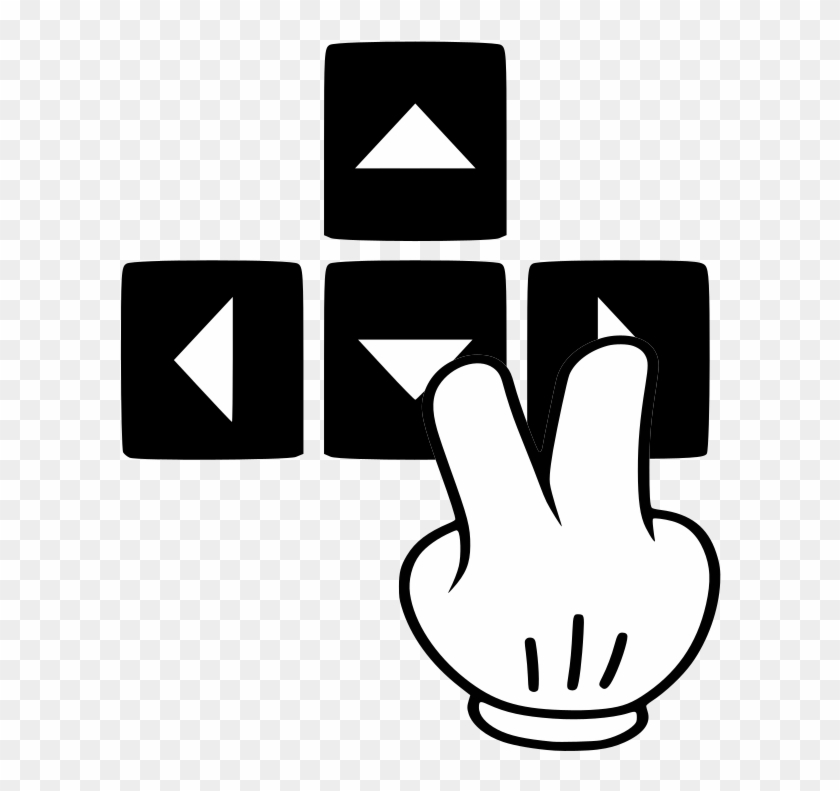 Press These Two Keys To Go Diagonally Up Right - Sign Clipart #5987671