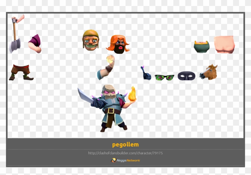 Clash Of Clans Builder - Cartoon Clipart