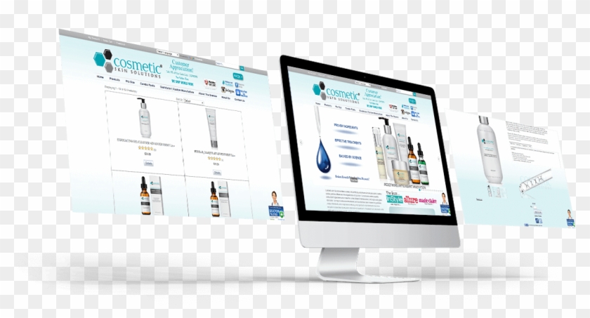 Custom Web Solutions - Computer Monitor Clipart