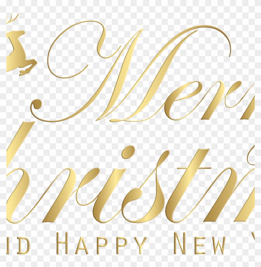 Merry Christmas 2018 Png With And Happy New Year Png - Merry Christmas And Happy New Year Png Clipart #5989460