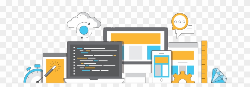 Creating Custom Web Solutions For The Digital World - Web Design Clipart #5989678