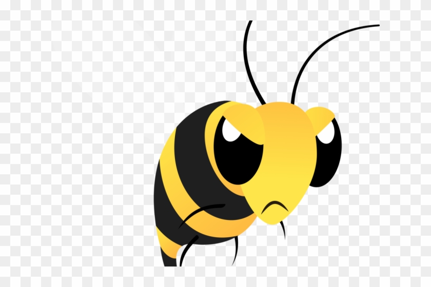 Bumblebee Clipart Mean To Bee - Angry Bee Transparent - Png Download #5989820