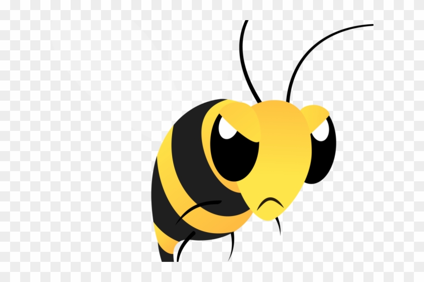 Bumblebee Clipart Mean To Bee - Angry Bee Transparent - Png Download