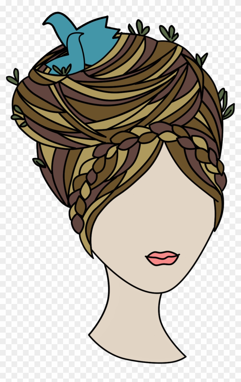 Bird Nest For Hair Clipart #5991577