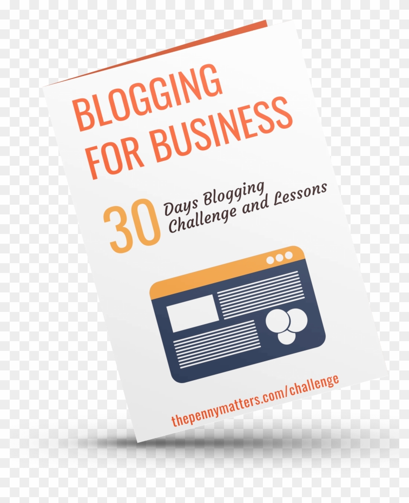 30 Days Blogging Challenge Blogging For Business - Poster Clipart