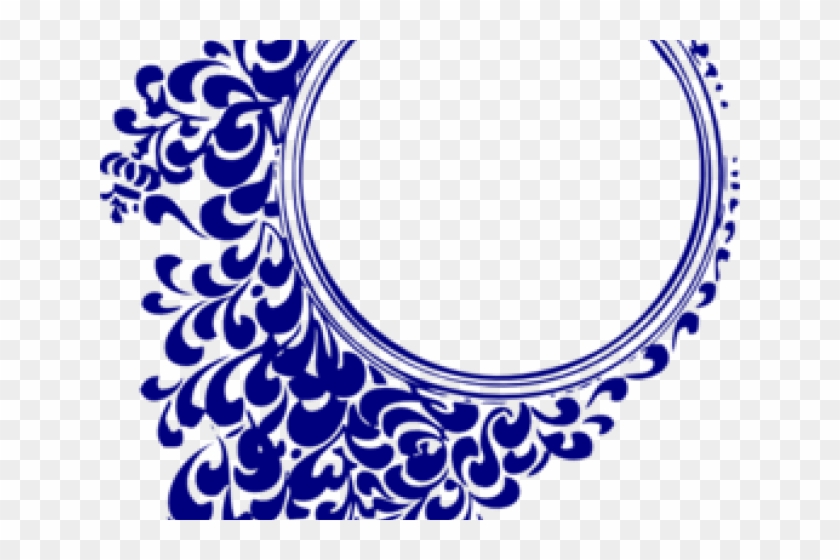 Dark Blue Clipart Royal Blue Wedding - Blue Circle Design Logo - Png Download