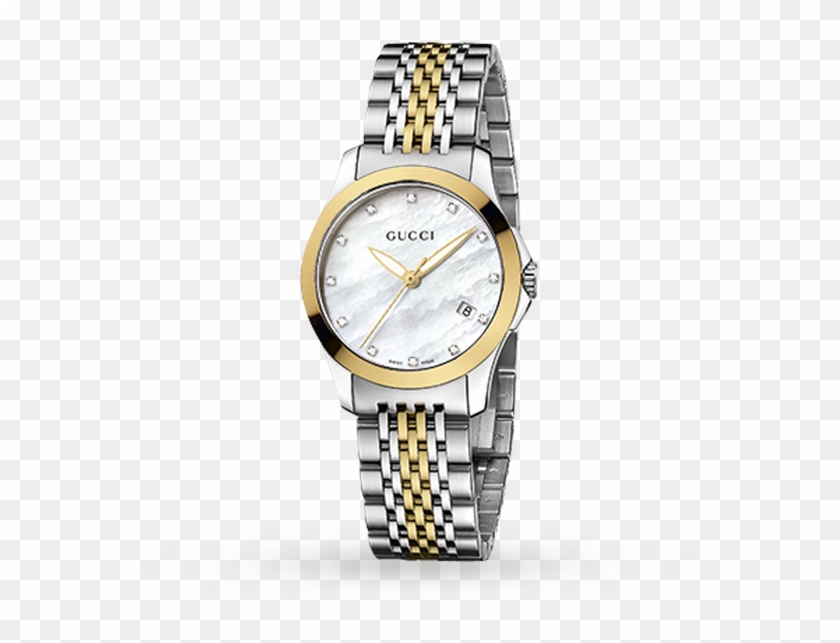 Gucci Watch Png - Gucci Silver And Gold Watch Clipart