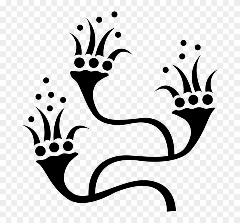 Vector Illustration Of Abstract Floral Decorative Vector Clipart