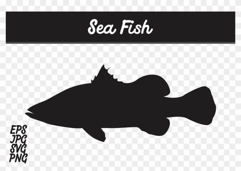 Sea Fish Silhouette Svg Vector Image Graphic By Arief - Bony-fish Clipart