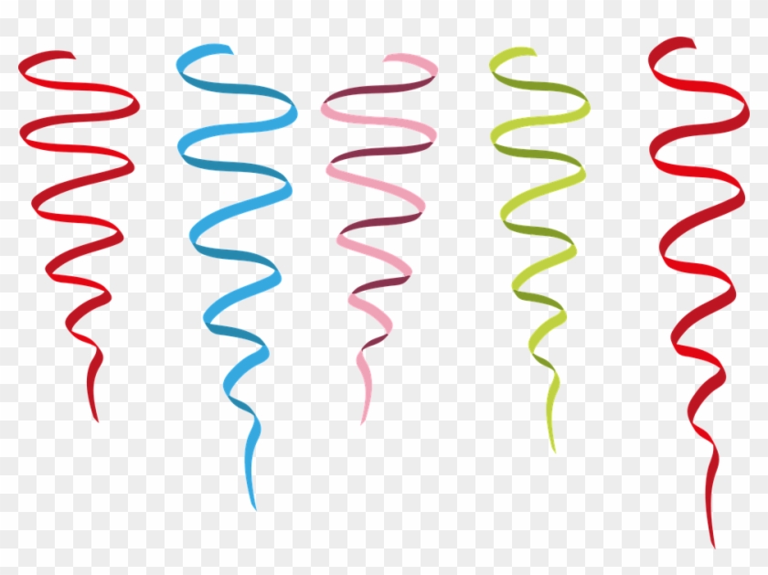 Snakes, Paper Snakes, Paper, Carnival, Bands, Garland - Png Luftschlangen Clipart