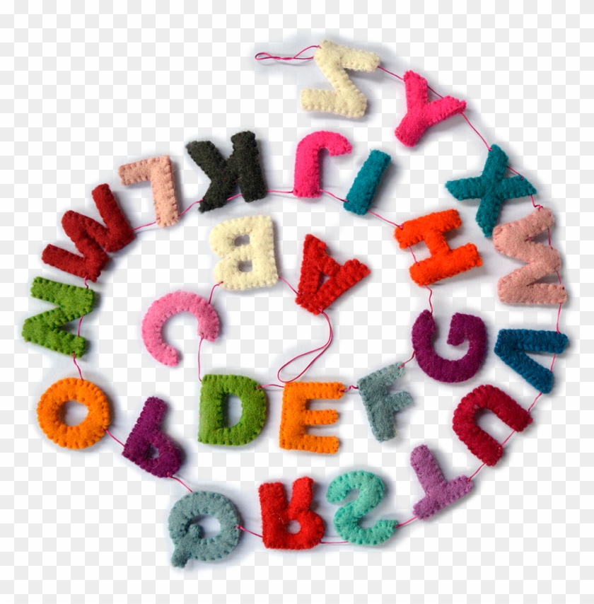 Woolen Felt Alphabet Garlands - Craft Clipart #5993628