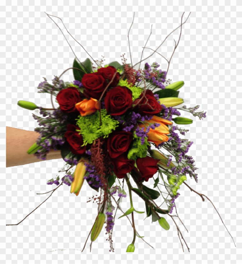 Modern Gathered Wedding Flowers - Bouquet Clipart