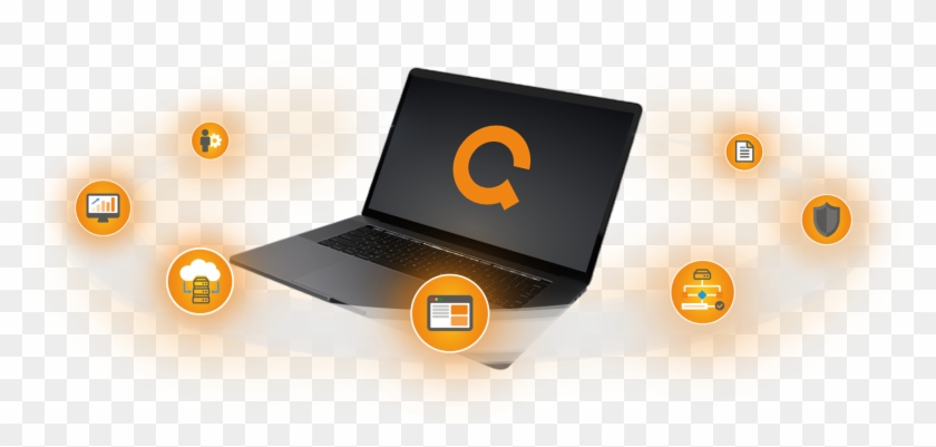 Qvest - Cloud Animation - Laptop Clipart #5994820