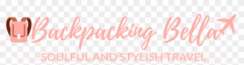 Backpacking Bella - Calligraphy Clipart #5995568