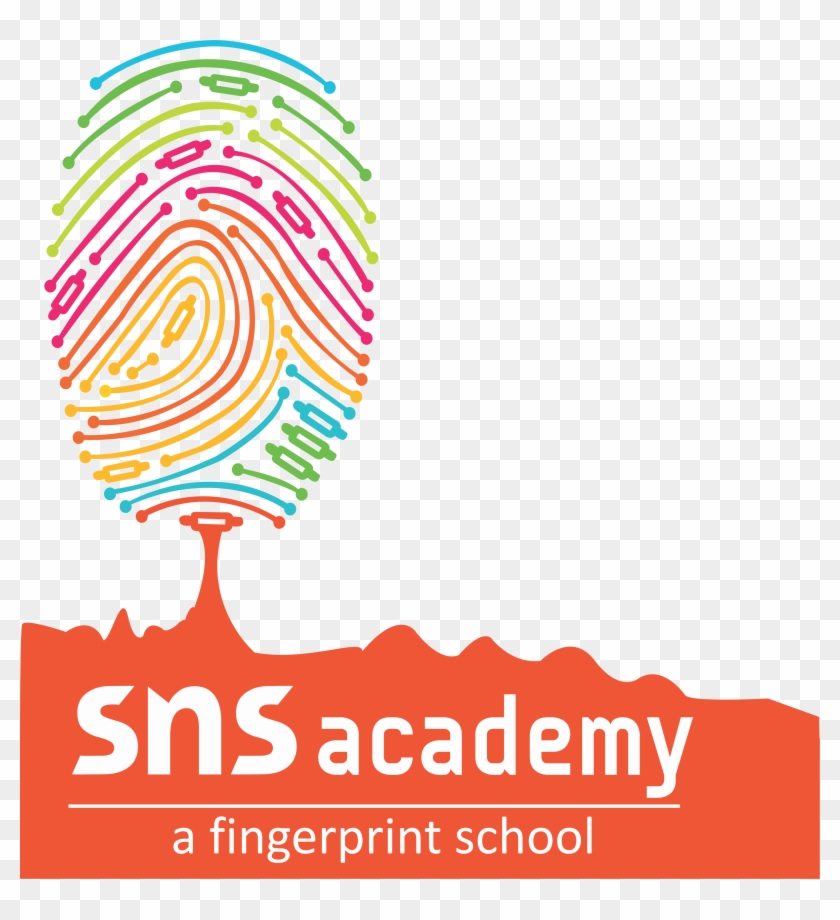 A Fingerprint School - Sns Academy Logo Clipart