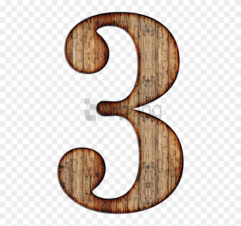 Free Png Wooden Number 3 Png Image With Transparent - Number 3 Wood Png Clipart #5997076
