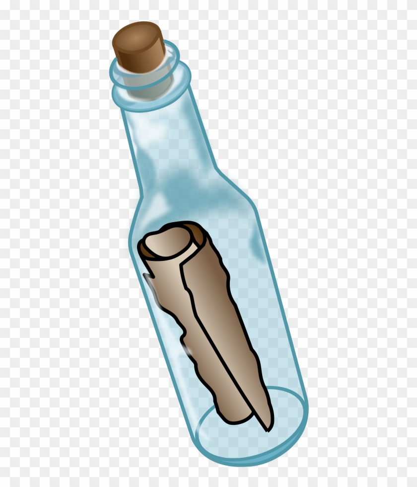 Clipart Info - Cartoon Message In A Bottle - Png Download #5997935