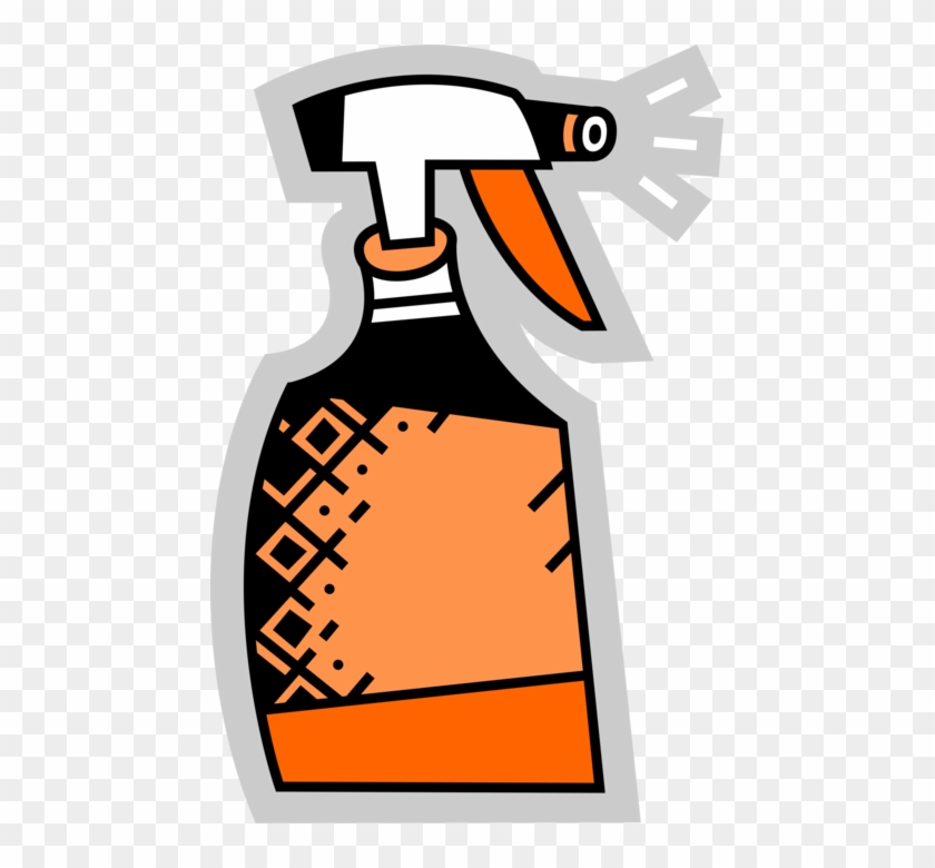 Vector Illustration Of Plastic Spray Bottle Squirts, - Bottle Clipart #5998023