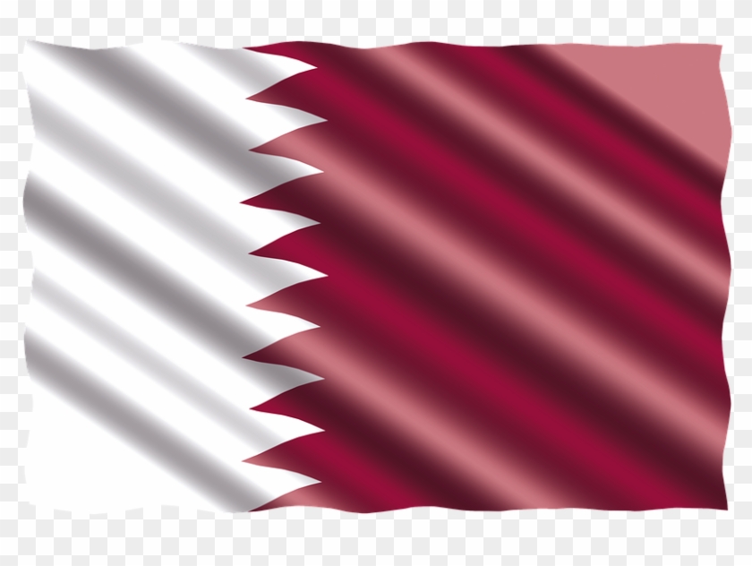 International, Flag, Qatar - Bendera Qatar Clipart #5998572