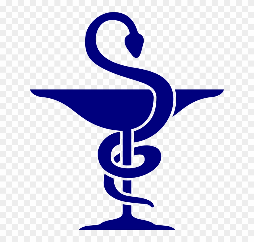 Pharmacy Medicine Doctor Medic Blue Logo Snake - Pharmacy Logo Snake Blue Clipart #5998980