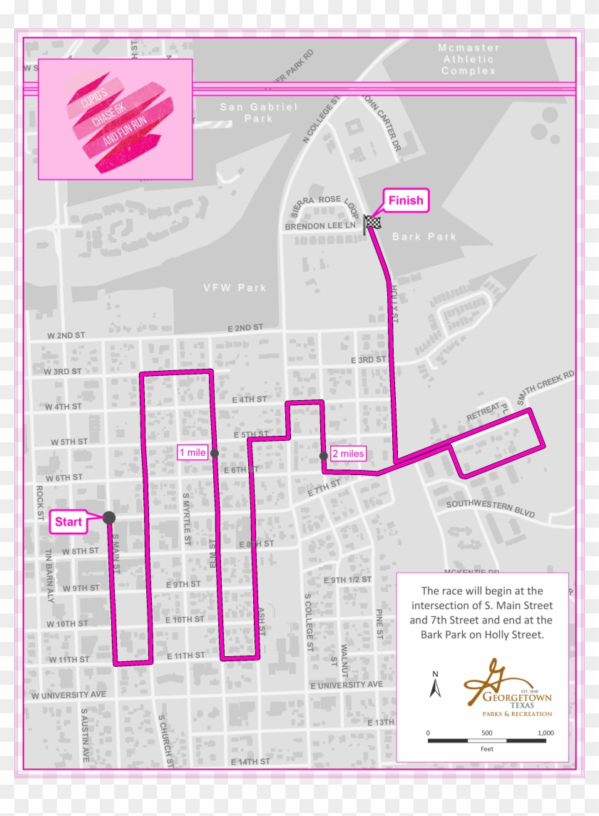 The Race Begins At 7th And Main St - Georgetown Clipart