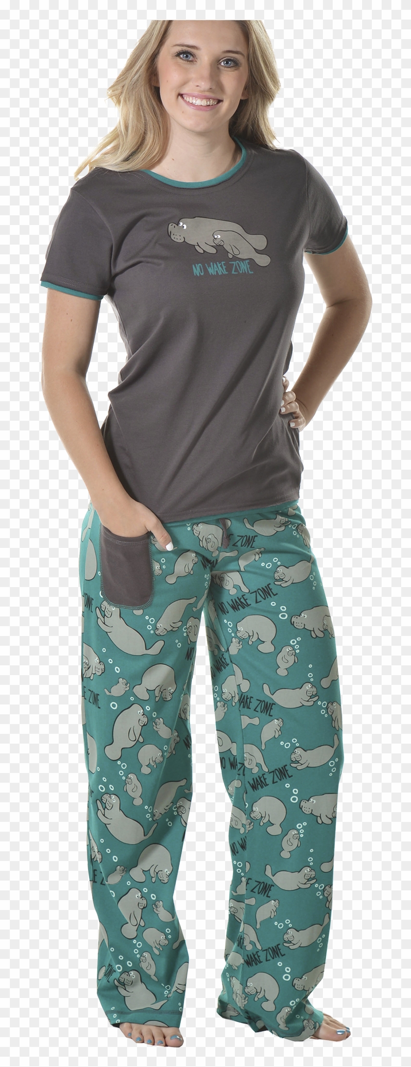 There Are Many Selections Including Leopard Print Footie - No Wake Zone Manatee Women's Clipart #5999352