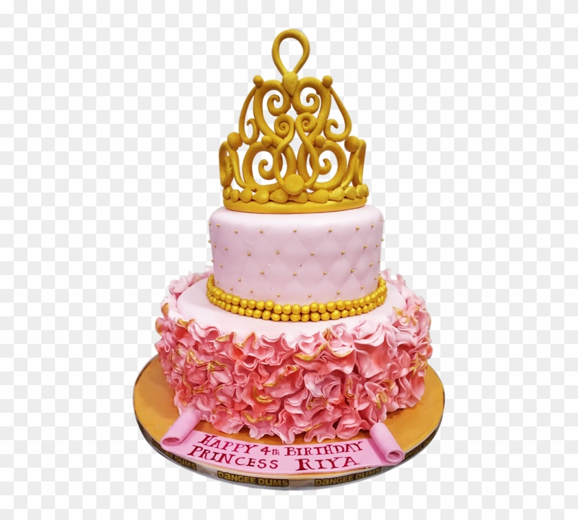 Girl Crown Base Cake - Cake Decorating Clipart #5999439