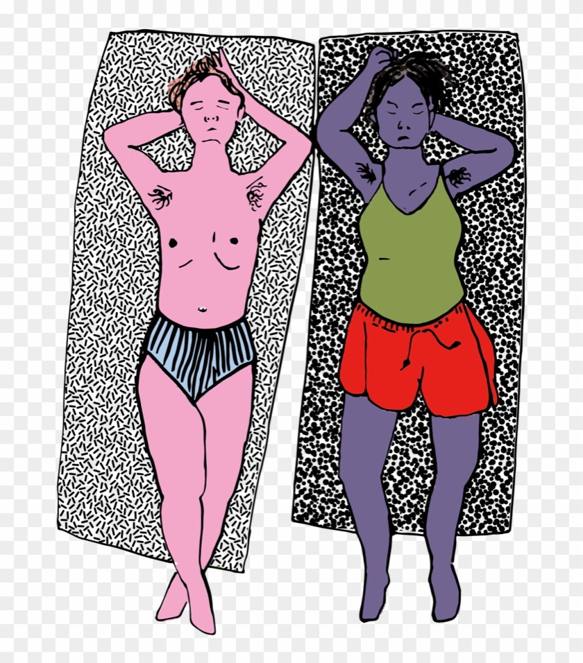 Cara Seccafien - Armpit Hair Women Natural Clipart