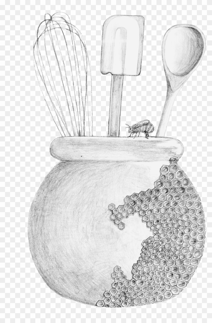 Honey Pot Pastries - Drawing Clipart